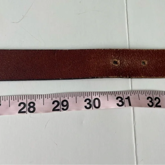 Western Cowgirl Brown Leather Belt Medium - Picture 8 of 8